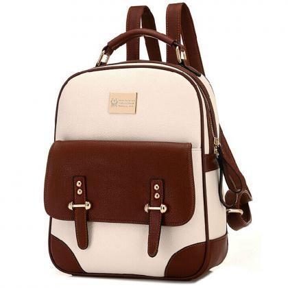 British Style Vintage Backpack School Bag