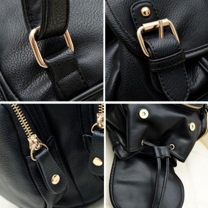 Fashion Black Mini Backpack