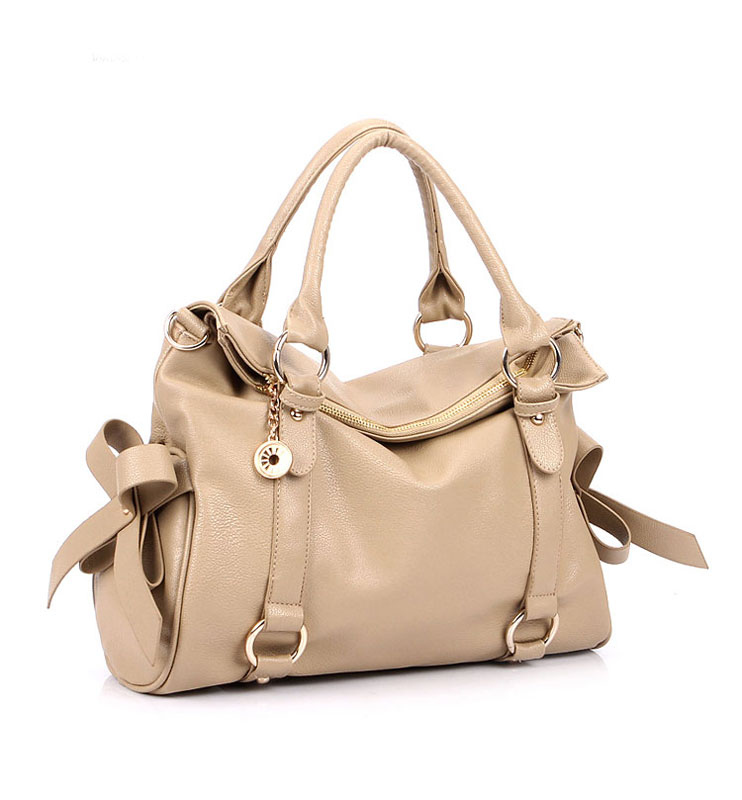 Fashion Cream Bow Temperament Handbag