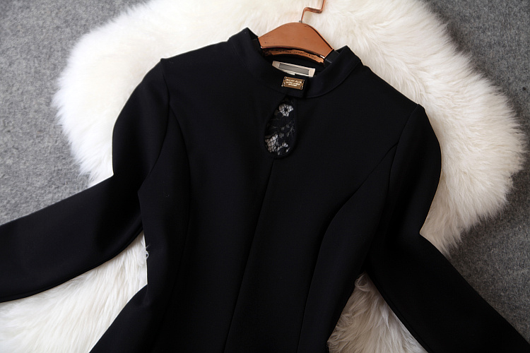 Lace Stitching Bow Dress on Luulla